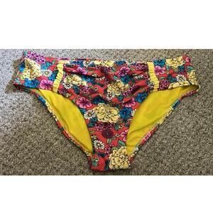 Xhilaration Floral XL Hipster swimsuit Bathing Suit Bottoms